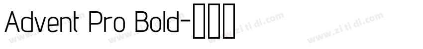 Advent Pro Bold字体转换